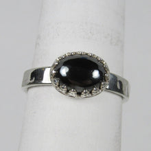 Load image into Gallery viewer, Hematite hammer finished ring size 6 1/2
