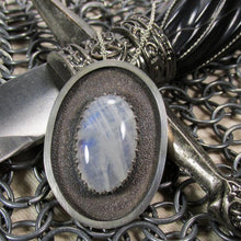 Load image into Gallery viewer, Rainbow Moonstone Amulet Pendant 15.03cts Calming
