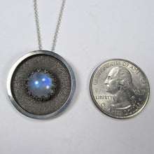 Load image into Gallery viewer, Rainbow Moonstone Amulet Pendant 4.50cts Calming
