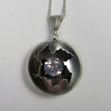 Load image into Gallery viewer, Lavender Quartz Cracked Pendant 1.67ct large size
