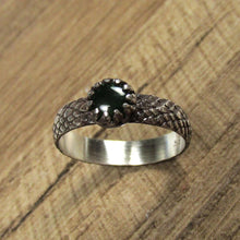 Load image into Gallery viewer, Nephrite Jade Dragon scale ring size 6
